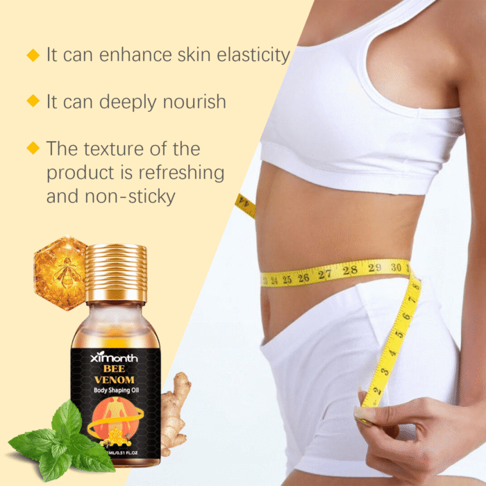 Ximonth Bee-Poison Slimming Oil Tightens The Body, Tightens The Belly And Shapes The Body, Shows The Curves And Enhances The Body