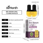Ximonth Bee Venom Lung Cleanse Inhaler, The Portable Breathing Nasal Aspirator Cleans The Nasal Cavity Efficiently And Gently Without Stimulation