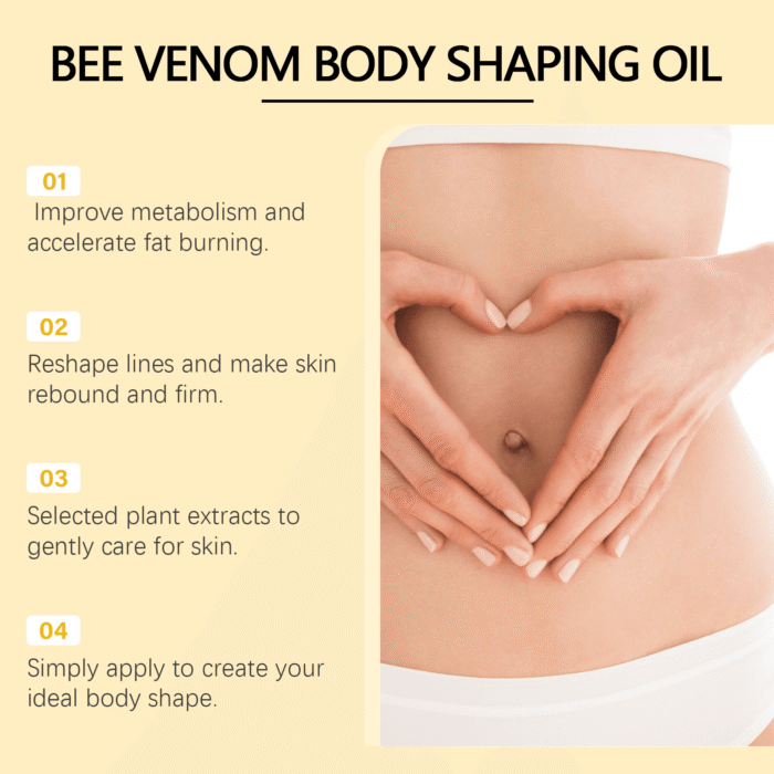 Ximonth Bee-Poison Slimming Oil Tightens The Body, Tightens The Belly And Shapes The Body, Shows The Curves And Enhances The Body