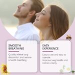 Ximonth Bee Venom Lung Cleanse Inhaler, The Portable Breathing Nasal Aspirator Cleans The Nasal Cavity Efficiently And Gently Without Stimulation