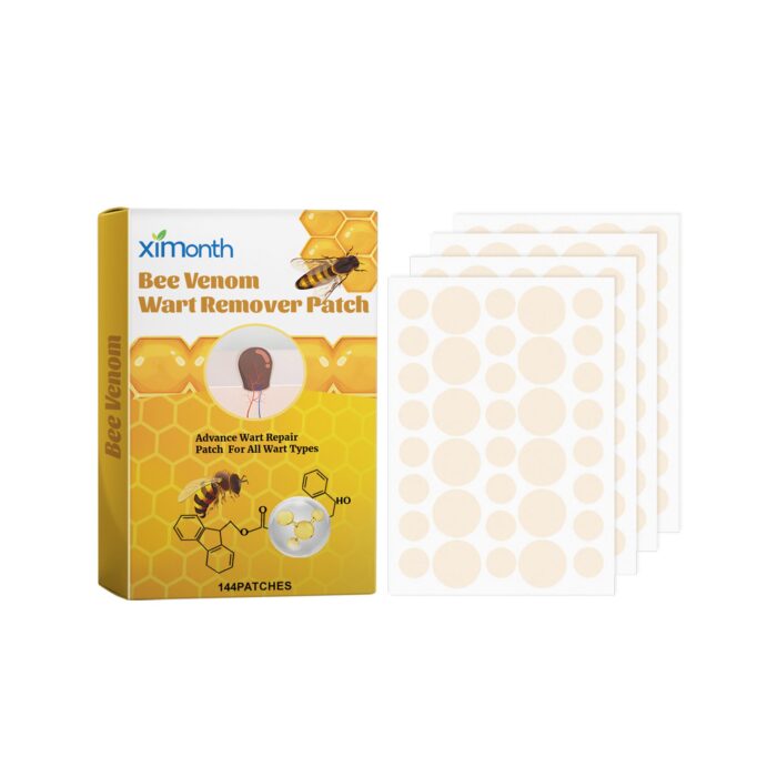 ximonth Bee Venom Wart Remover Patch, Gently Clean Skin Fade Flesh Granules Flesh Nevus Remove Warts Smooth Skin Patch
