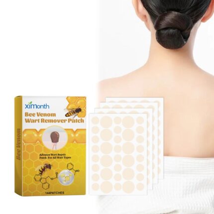 ximonth Bee Venom Wart Remover Patch, Gently Clean Skin Fade Flesh Granules Flesh Nevus Remove Warts Smooth Skin Patch