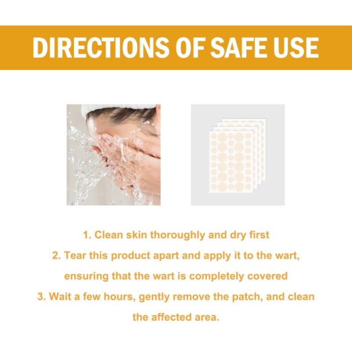 ximonth Bee Venom Wart Remover Patch, Gently Clean Skin Fade Flesh Granules Flesh Nevus Remove Warts Smooth Skin Patch